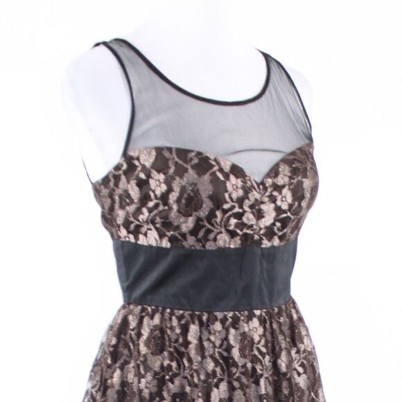 Tracy Reese black A-line dress 2 - Picture 4 of 8